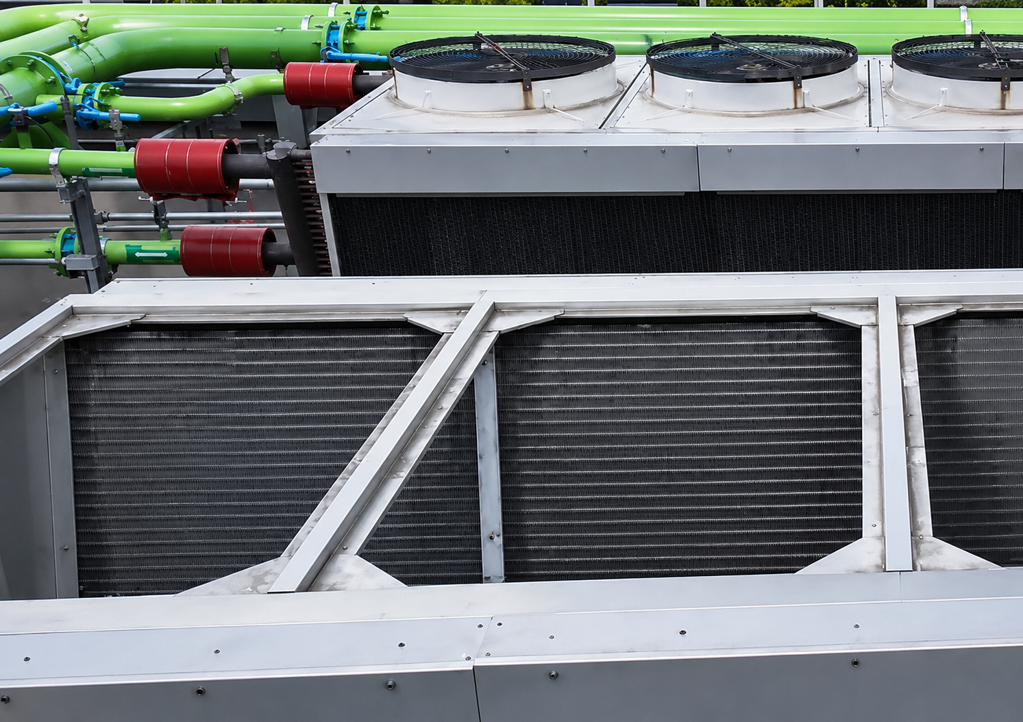 Ventilador axial desmontado para retrofit de chiller