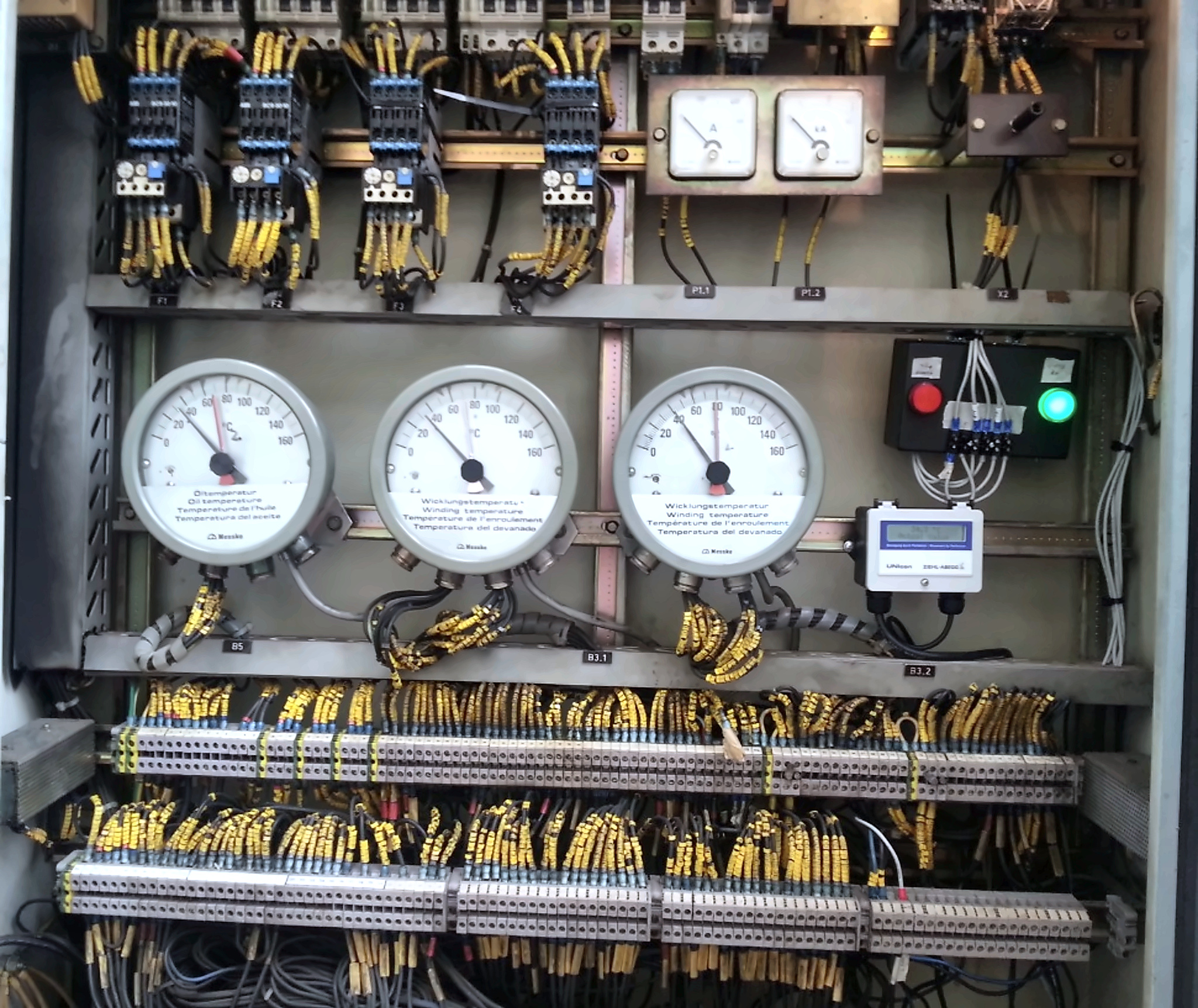 Control de temperatura del transformador
