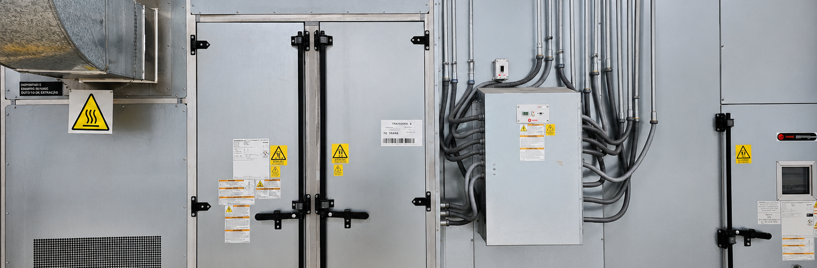 Gabinetes eléctricos de una unidad manejadora