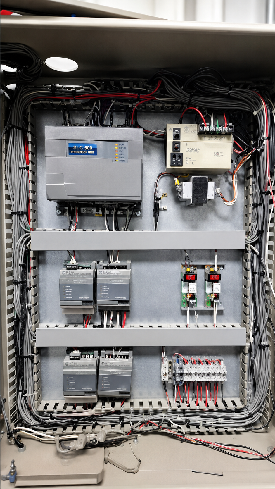 Muro de ventiladores EC dentro de una unidad manejadora de aire