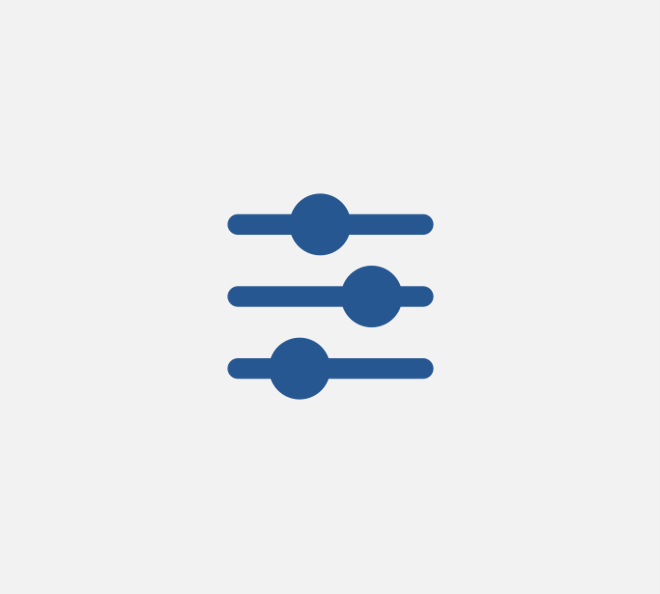 Icono de control preciso