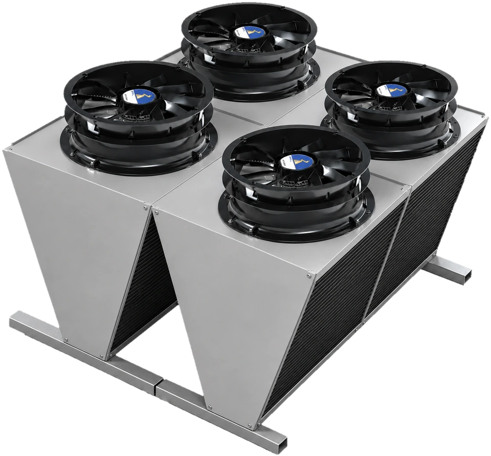 Sistema modular de condensadores con cuatro ventiladores EC